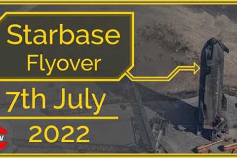 SpaceX Starbase, Tx Flyvover July 07, 2022