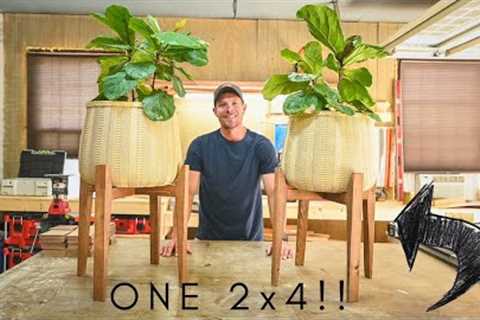 $2 Wood Plant Stands! Easy woodworking projects that sell.