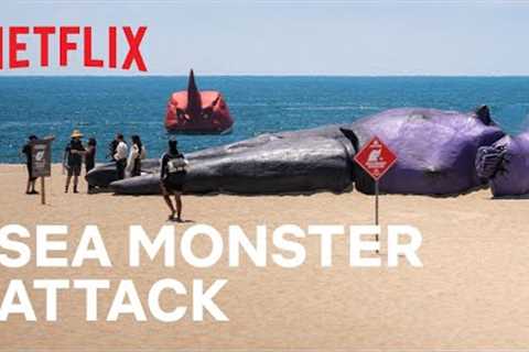 Tourists React to Prank: Real Life Sea Monster Attack! | Netflix