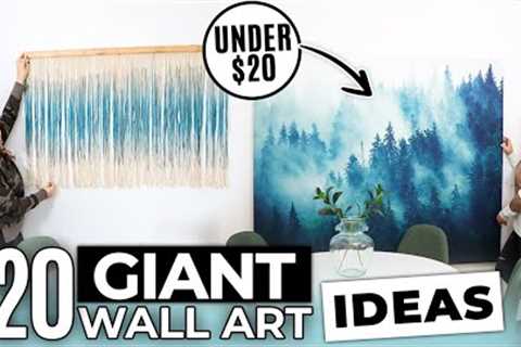 20 Large Wall Art IDEAS that are SUPER AFFORDABLE and CHEAP!!!