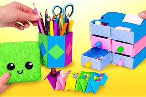 5 DIY SCHOOL SUPPLIES || Easy Crafts From Materials You Already Have On Your Desk