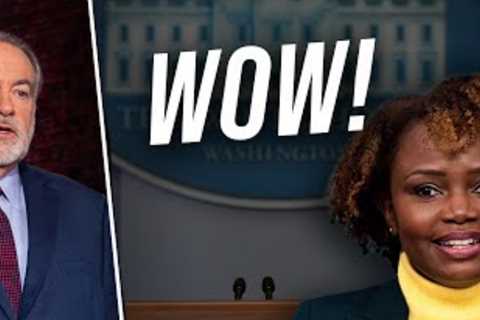 Karine's SHOCKING Answer to Biden's TERRIBLE Polls | Karine Knows Nothing | LWM Clip | Huckabee