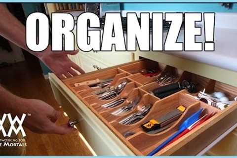 Kitchen Drawer Organizer. DIY woodworking project