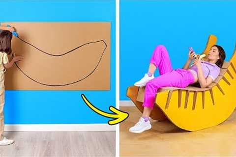 DIY FURNITURE FROM CARDBOARD! EASY CRAFTS FOR YOUR PLACE