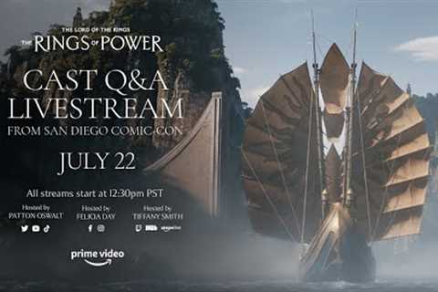 The Lord of the Rings: The Rings of Power - Cast Q&amp;A Livestream from SDCC