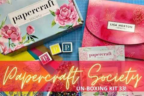 Take a look inside Papercraft Society Kit 33 by LISA HORTON!!!