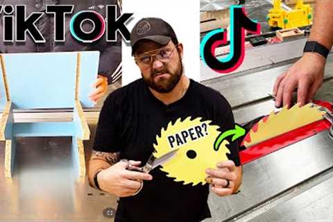 Testing Viral Woodworking TikToks Again...