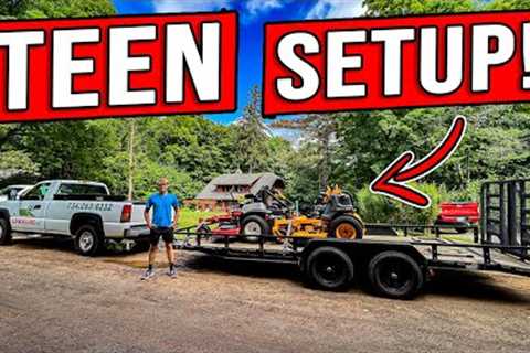 HOW DID HE DO IT? 85 ACCOUNTS BY AGE 16! [TEEN LAWN CARE SETUP]