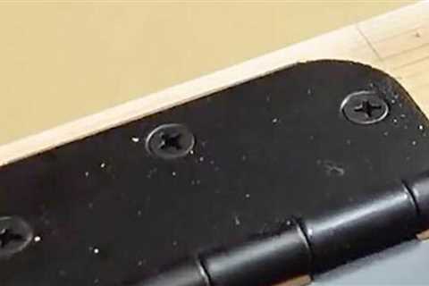 How to Recess Hinges on a Door