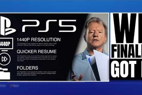 PLAYSTATION 5 ( PS5 ) - PS5 1440P UPDATE OFFICIAL ! / FOLDERS / QUICK RESUME / GAME LISTS / PARTY U…