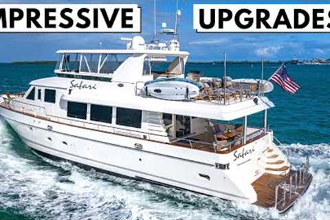 $2,050,000 2002 SYMBOL 80 SAFARI Fast Trawler SuperYacht Tour Liveaboard Pilothouse Motoryacht