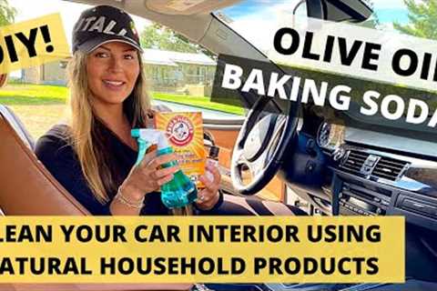 CAR INTERIOR DETAILING using NATURAL HOUSEHOLD PRODUCTS!