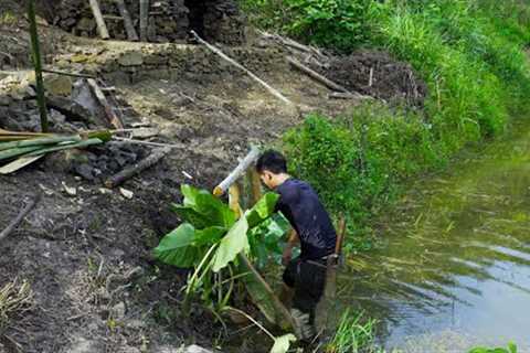Survival Skills In The Rainforest, Bushcraft Survival, Primitive skills - Farm Building #4