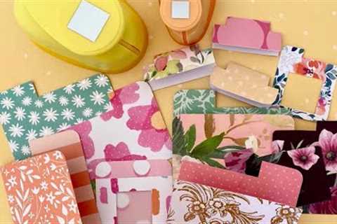 ✨ Great Mini Project Ideas ✨ using a Square Shape Paper Punch &amp; Paper Scraps ✨ Crafting on a..