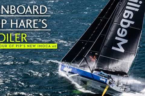 A siglehanded foiling beast for ocean racing – Pip Hare's tour of her IMOCA 60 Medallia 2
