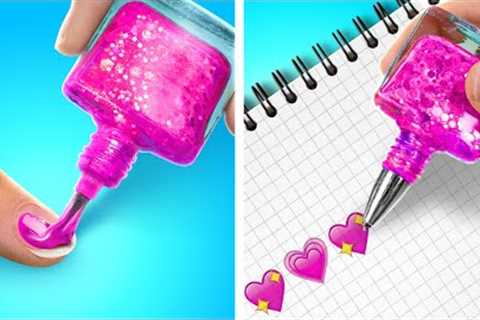 SMART SCHOOL HACKS || Back to School! Cool Crafts and Genius DIY Ideas for Kids &amp; Parents by..