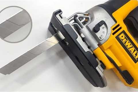 GENIUS | See how you can use a razor blade in your JigSaw - Woodworking