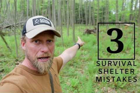 Survival Shelter No No's: What not to do when setting up camp!