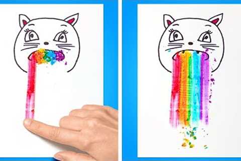 EASY DRAWINGS EVERYONE CAN REPEAT || FUN ART IDEAS YOU SHOULD TRY