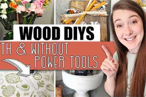 Grab these wood pieces to create GORGEOUS home decor &amp; craft storage! With and WITHOUT power..