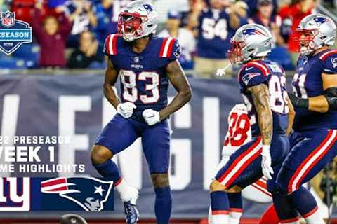 New York Giants vs. New England Patriots | NFL 2022 Preseason Week 1