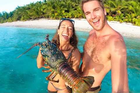 GIANT LOBSTER CATCH &amp; COOK (Bushcraft &amp; Survival Skills)