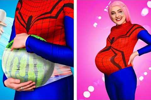 Funny Superhero Parenting || Incredible Real Life Situations by Crafty Panda Go