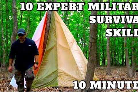 10 Military Wilderness Bushcraft &amp; Survival Skills in 10 Minutes! Vol. 4