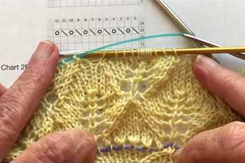 Dropping Down in Lace and Knitting Back Up