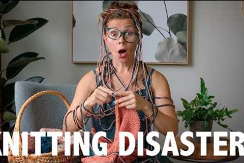 3 Knitting Disasters Every Beginner Knitter Should Avoid!!  EEK! (And How To Fix Them)