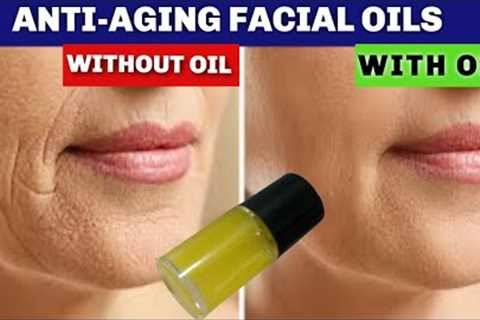 ANTI - AGING FACIAL OIL ONLY 2 DROPS FOR REDUCING WRINKLES RESTORE  COLLAGEN, DRY SKIN + CLEAR SKIN