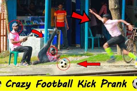Crazy Football Kick Prank |  Football Scary Prank - Gone Wrong Reaction (Part 3) 5G Prank