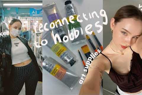 VLOG 🎨 reconnecting to hobbies for better mental health 🖌 Seoul Crafts Market | Sissel