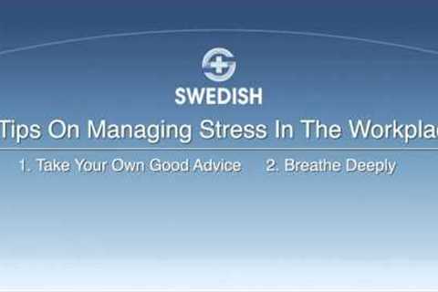 How to Reduce Stress in the Workplace