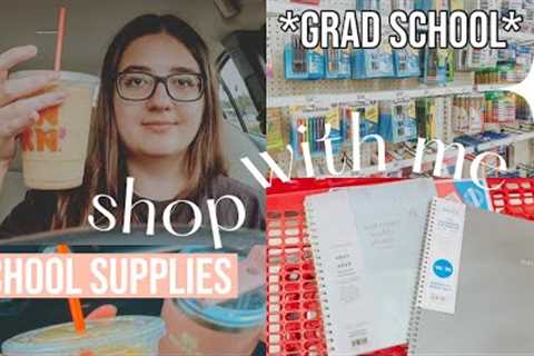 grad school supplies shop with me vlog + haul!