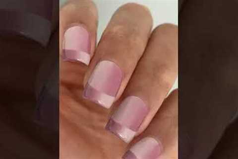 NEW TRENDY TIKTOK NAILS AT HOME | trying TikTok ombre nail art trend #nailart #ad #shorts