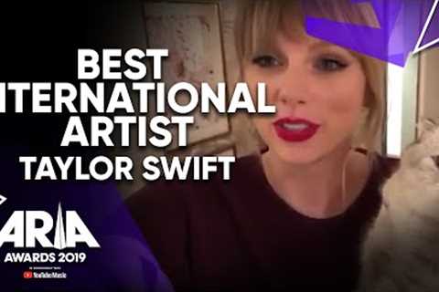 Taylor Swift wins Best International Artist | 2019 ARIA Awards