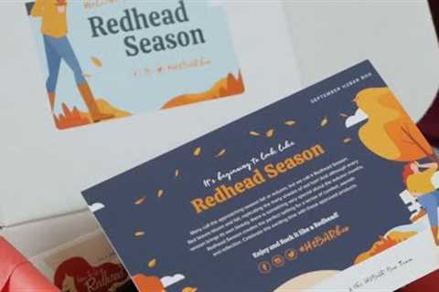 Unboxing The September Monthly 2020 H2BAR Box – A Beauty Subscription Box For Redheads