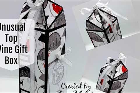 Unusual Top Wine Gift Box (SO EASY TO MAKE) 😍✂️❤