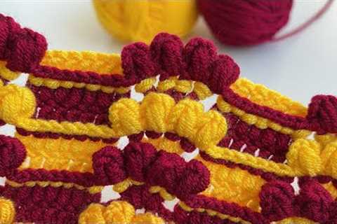 amazingly beautiful😍 crochet fluffy flower knit blanket / crochet how-to tutorial / simple knitting