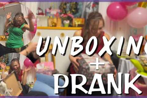 BIRTHDAY GIFTS UNBOXING + Prank || GhieAnne