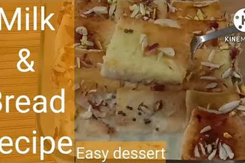 Easy Dessert Recipe Only With Milk and Bread | Yummy Dessert recipe#dessert#desserts #dessertrecipe#