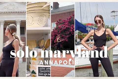 VLOG: Solo Travel Exploring Annapolis, MD. Shopping, Sight-Seeing, Gluten-Free Treats + Museums