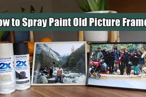 How to Spray Paint Old Photo Frames