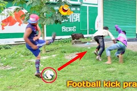 Fake Football kick prank on cute girl |    prank in India @by_comical_tv