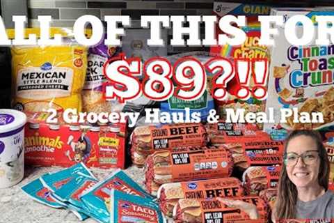 *HUGE * WEEKLY GROCERY HAUL WITH MEAL PLAN/ALL THIS FOR $89!/EXTREME BUDGET GROCERY HAUL/BONUS HAUL