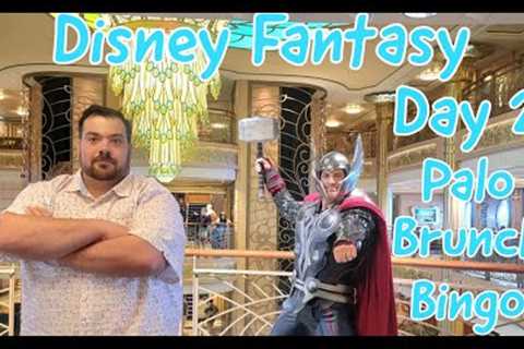 Disney Cruise Vlog 2022 | Day 2 | Palo Brunch | Bingo | Disney Fantasy