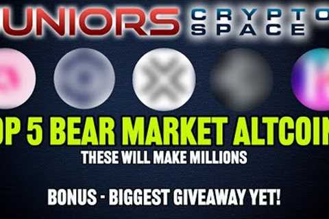 5 Best Altcoins To Buy In The Crypto &amp; Bitcoin Bear Market! Bonus Giveaway!