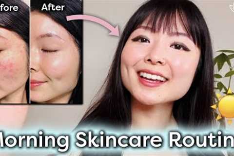 ASMR MORNING Skincare Routine For ✨GLOWY, CLEAR SKIN✨ | Dry, Sensitive, Acne Prone Skin | ♡ Lémore ♡