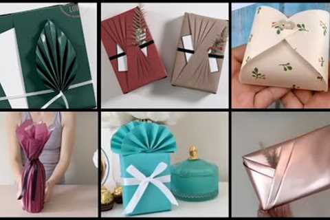 Viral Gift Wrapping Techniques || Paper Wraping Ideas Tutorials || Fashion 2022